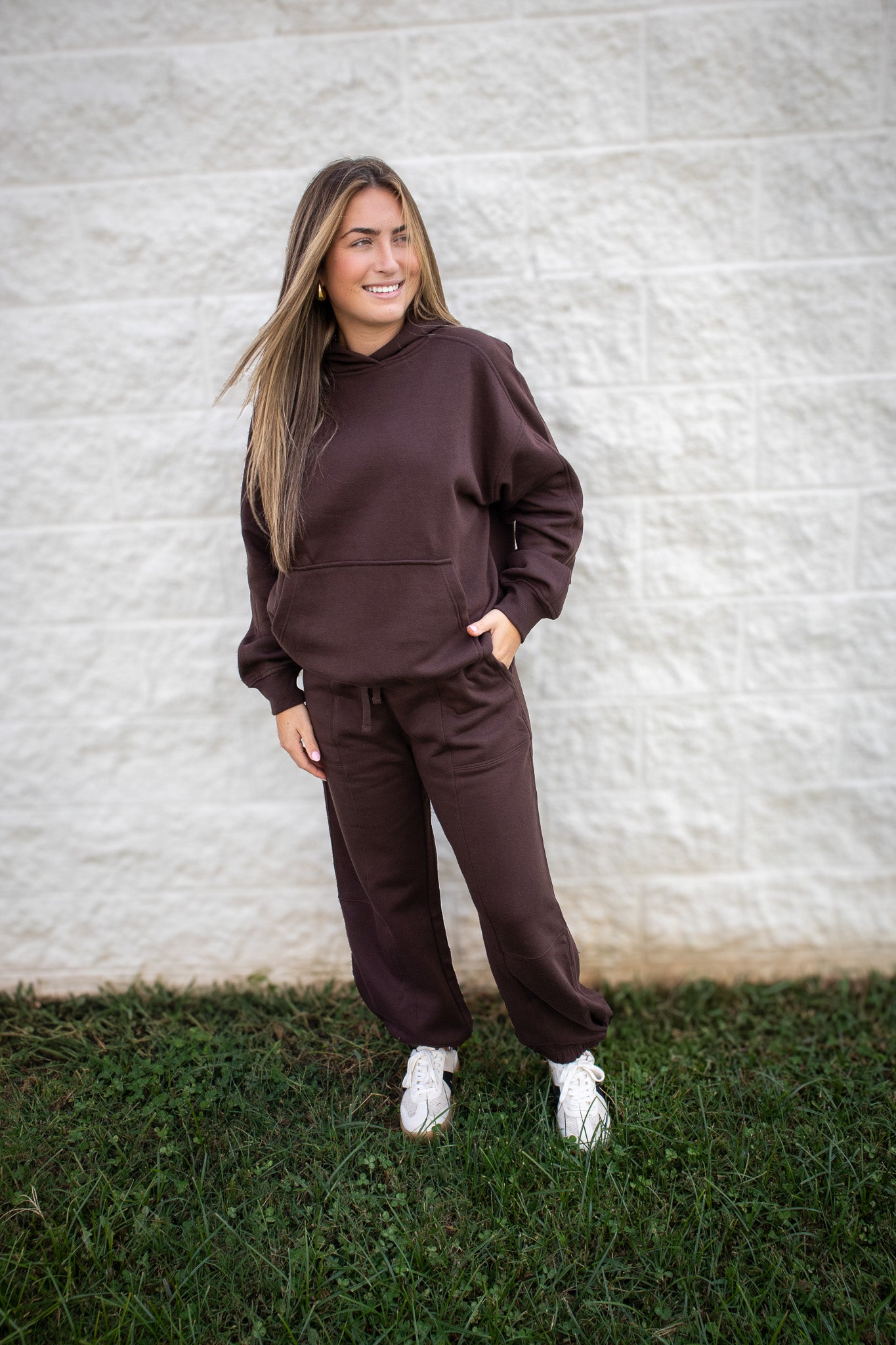 It Girl Oversized Fleece Hoodie - ESPRESSO