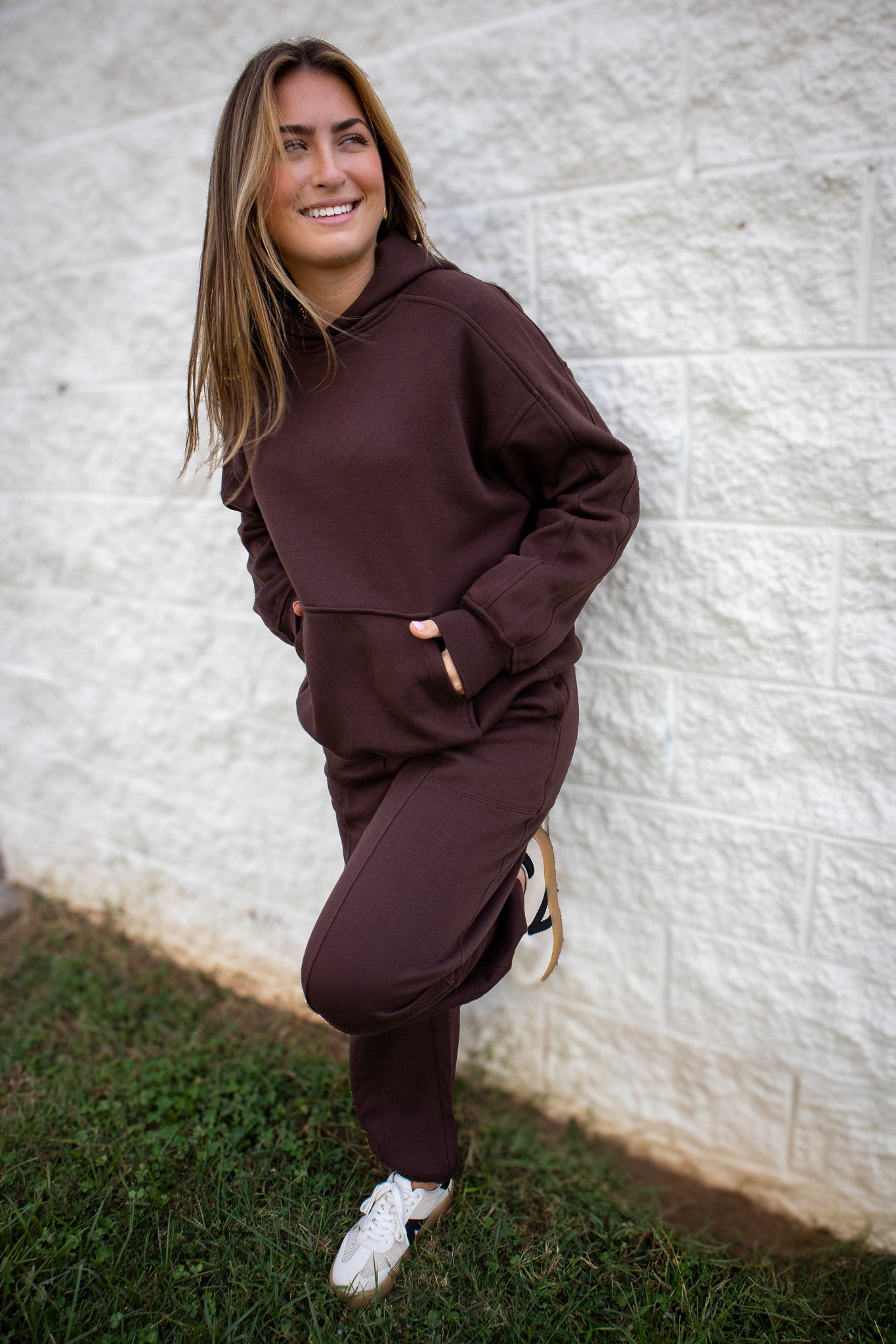 It Girl Oversized Fleece Hoodie - ESPRESSO
