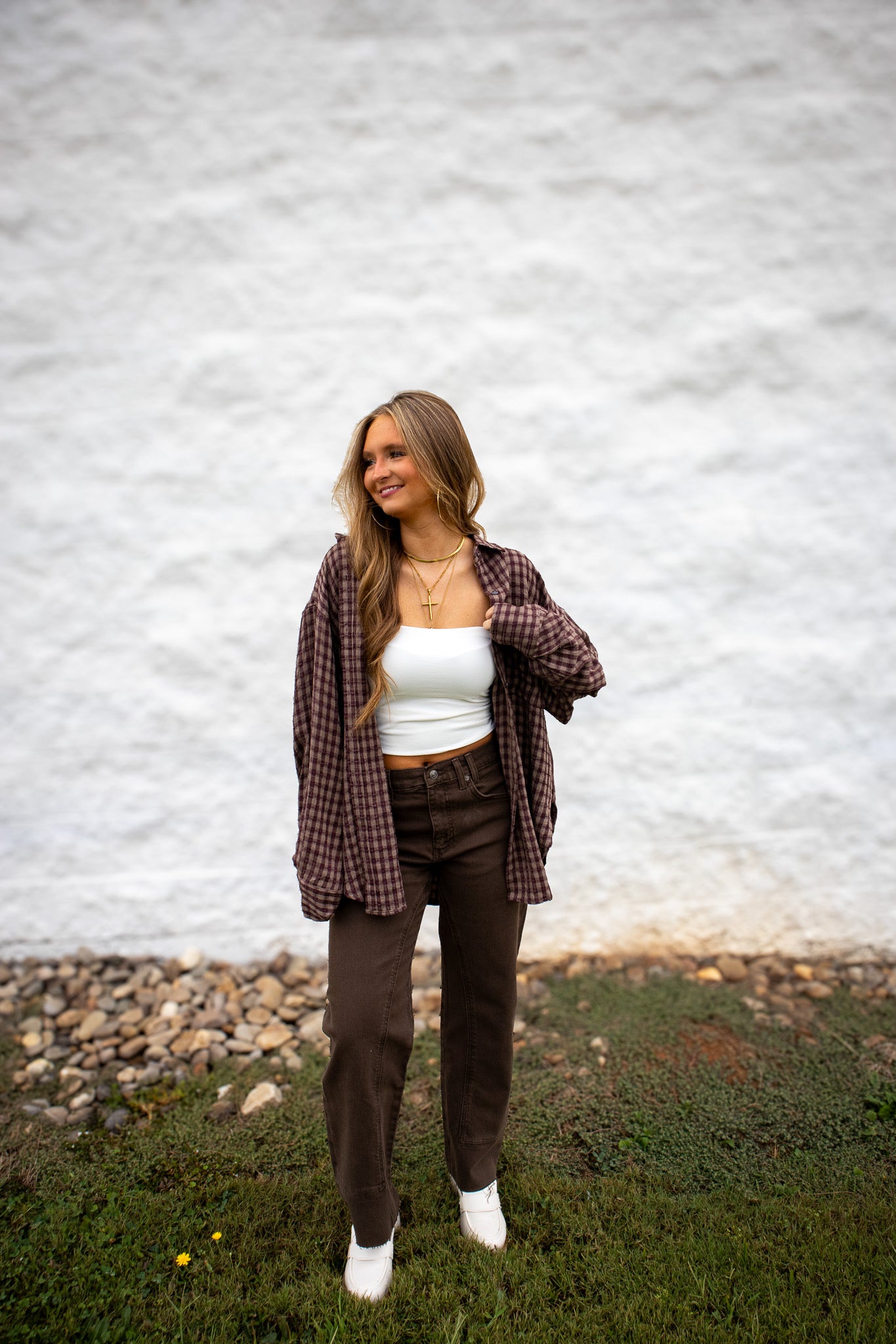 Free People - Risk Taker Mid-Rise Jeans - WORKWEAR BROWN