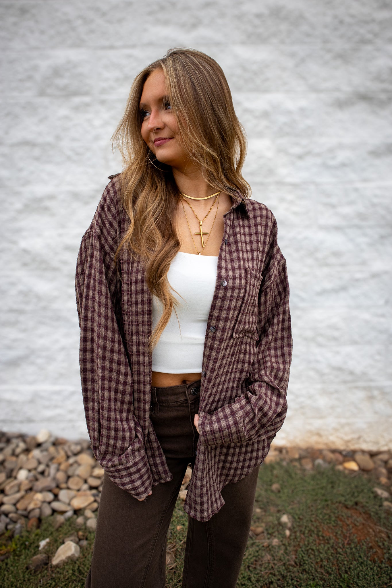 Free People - Risk Taker Mid-Rise Jeans - WORKWEAR BROWN