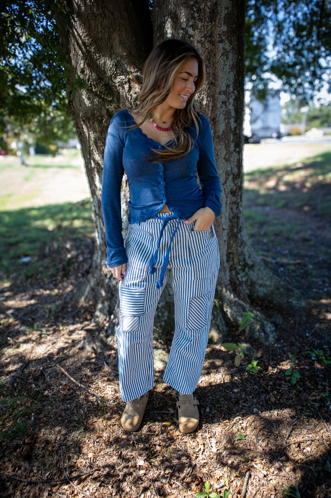 Free People - Big Love Rib Cardi - OCEAN HEATHER