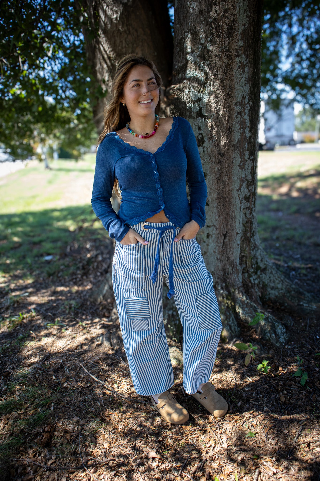 Free People - Big Love Rib Cardi - OCEAN HEATHER