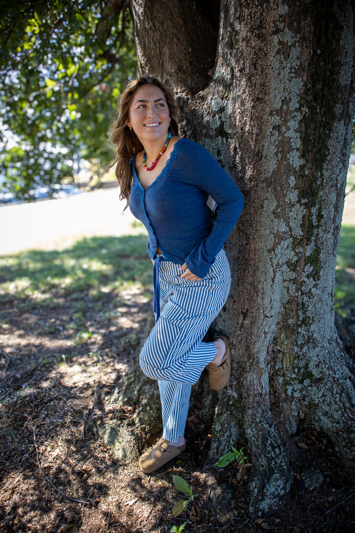 Free People - Big Love Rib Cardi - OCEAN HEATHER