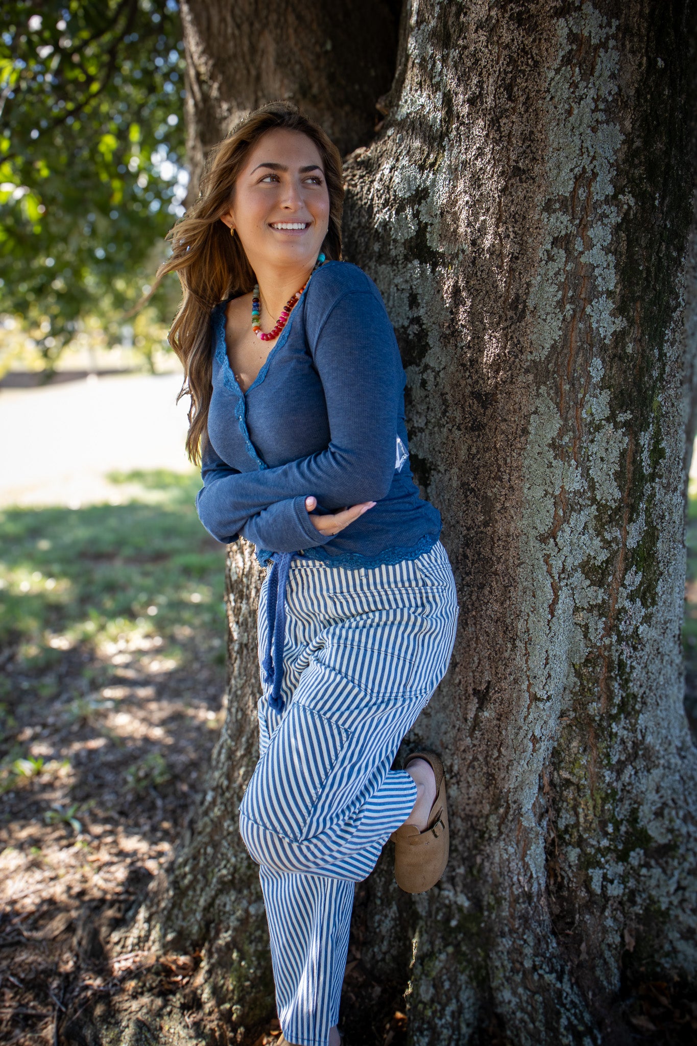 Free People - Big Love Rib Cardi - OCEAN HEATHER