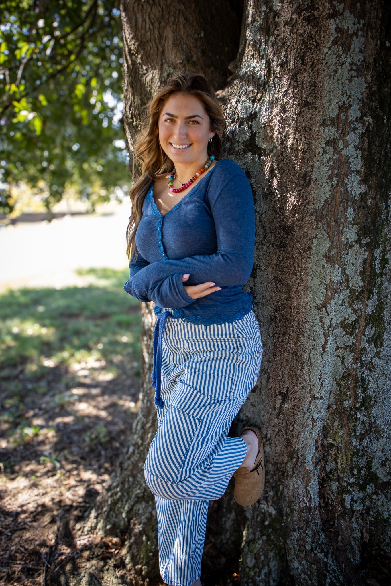 Free People - Big Love Rib Cardi - OCEAN HEATHER