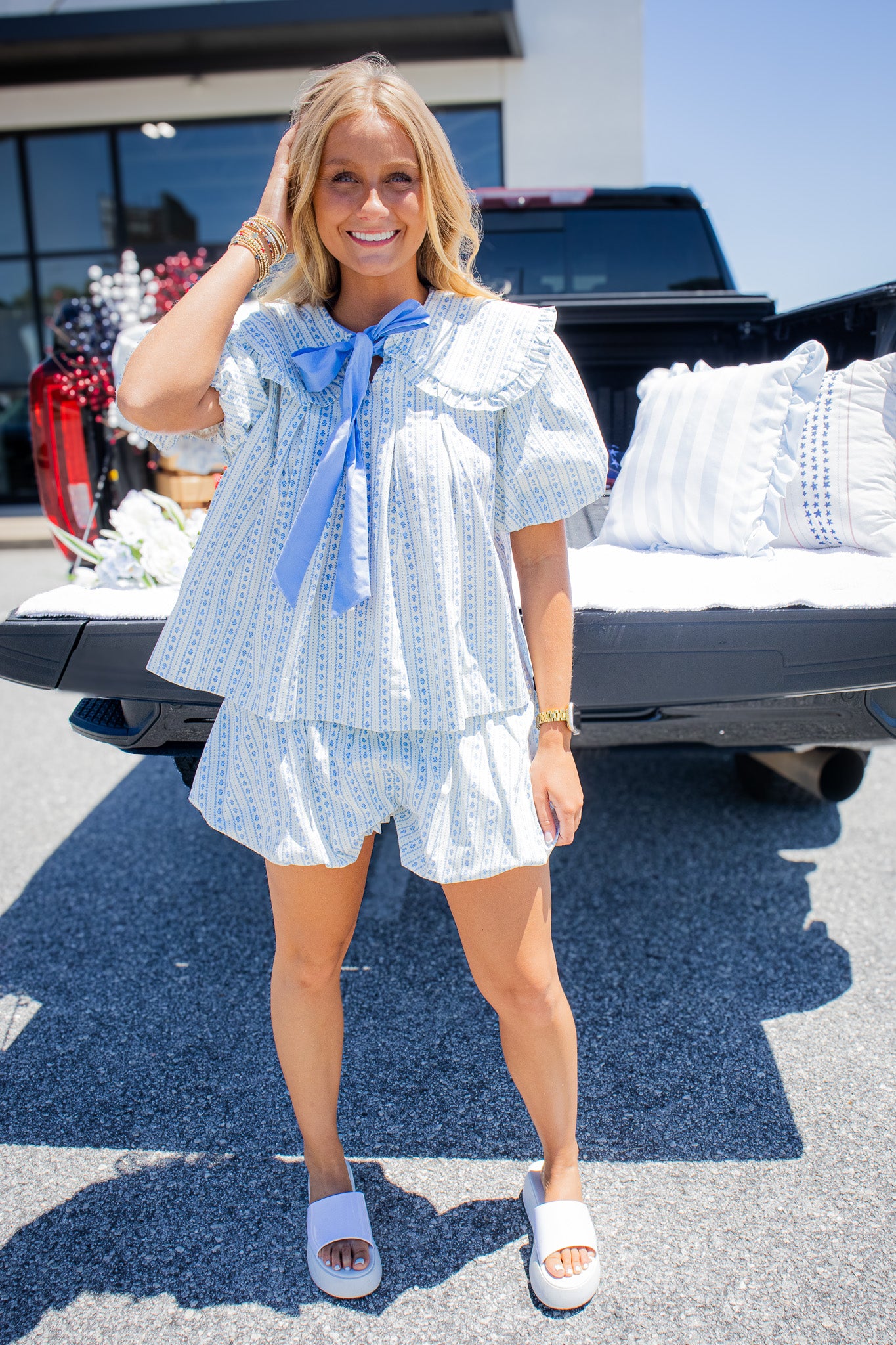 Blue Belle Short Set