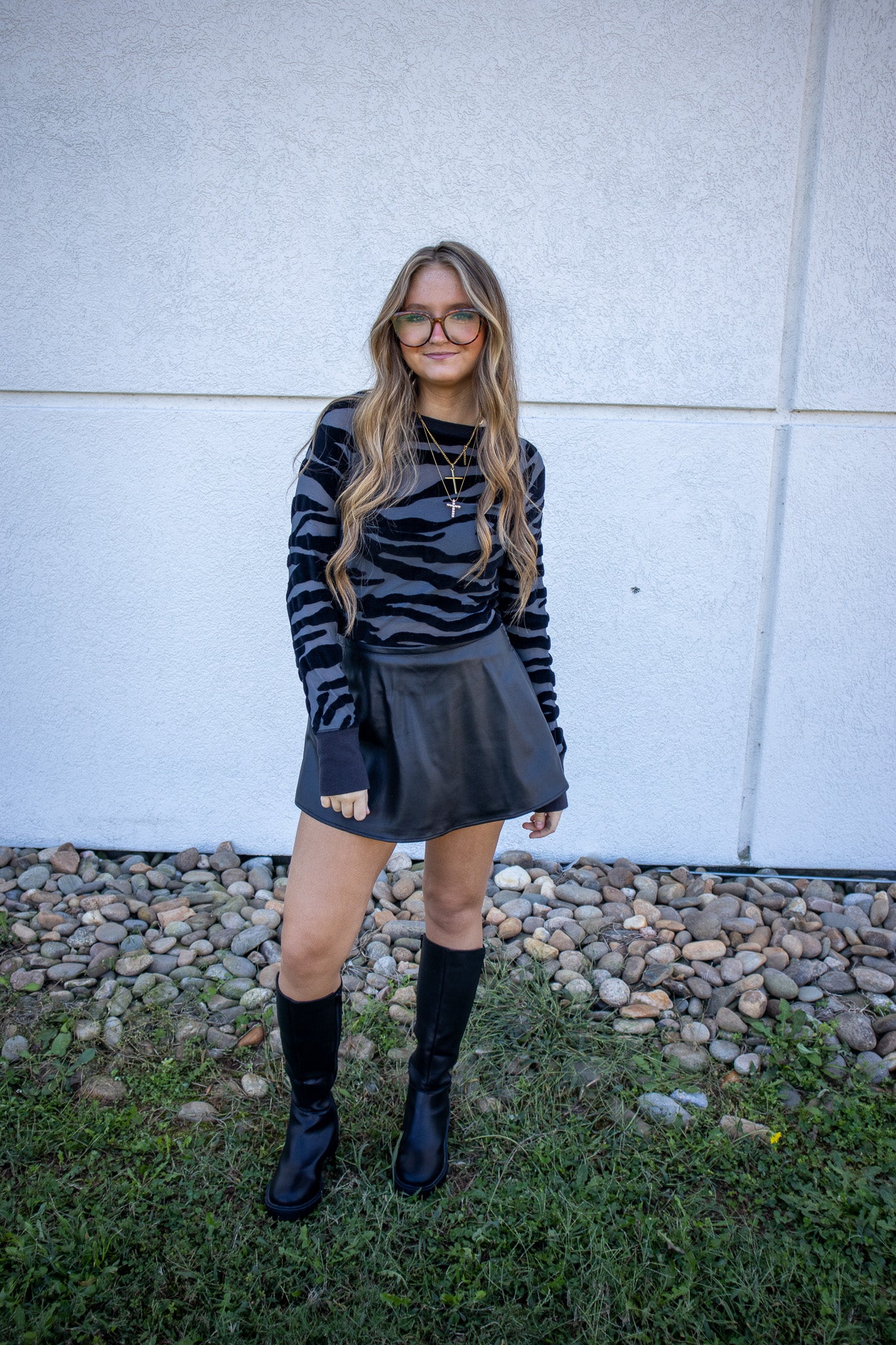 Free People - So Lush Layering Top - BLACK COMBO