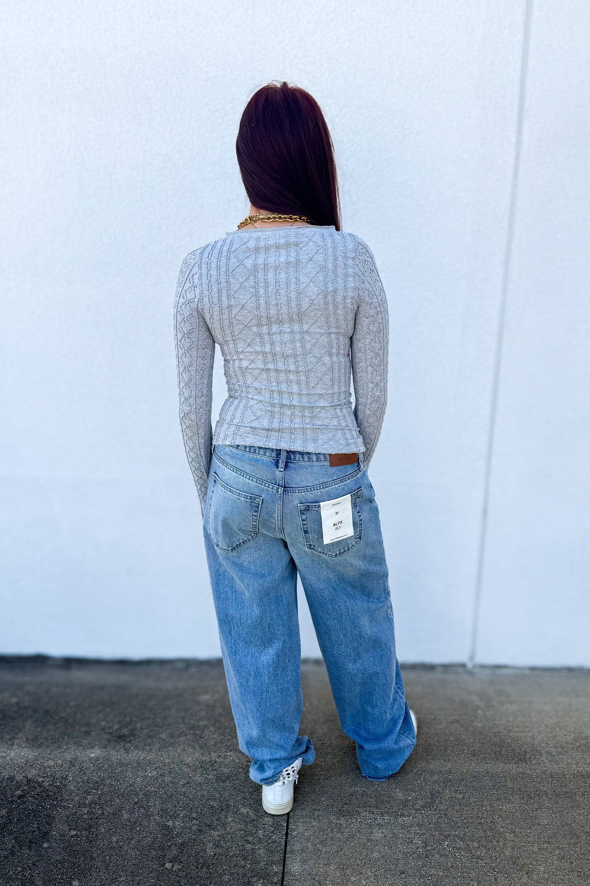 Free People - So Soft Seamless Modal Cable Long Sleeve - Heather Grey