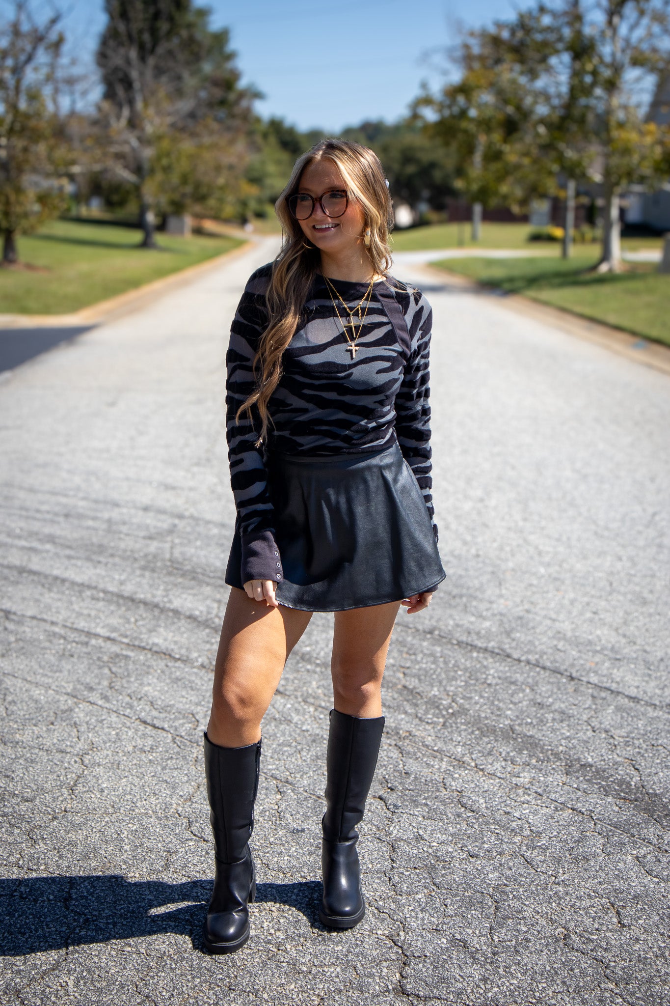 Free People - Paradise Found Vegan Skort - BLACK