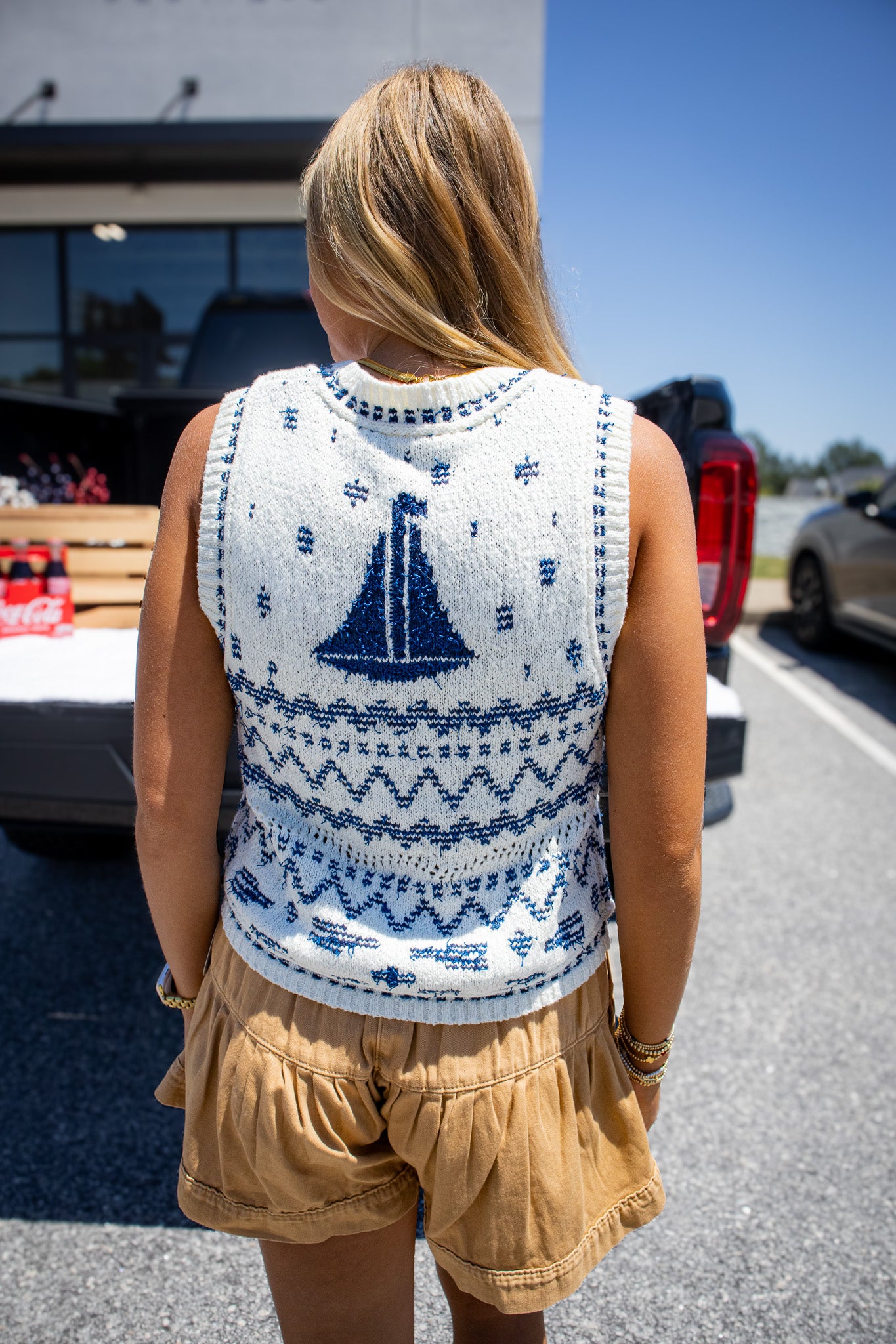 Sailboat  Sweater Vest