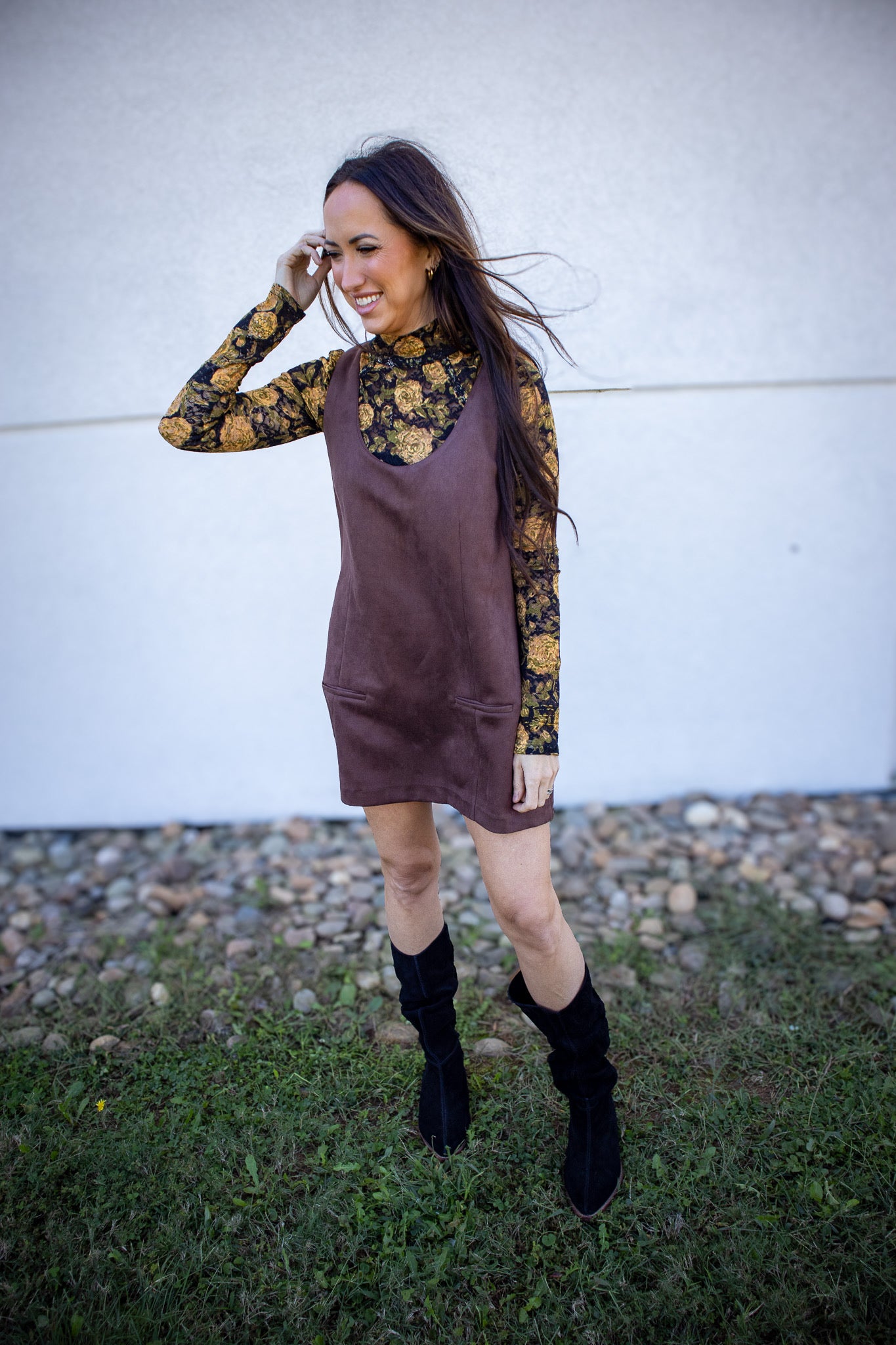 Free People - Lyric Long Sleeve - BLACK COMBO