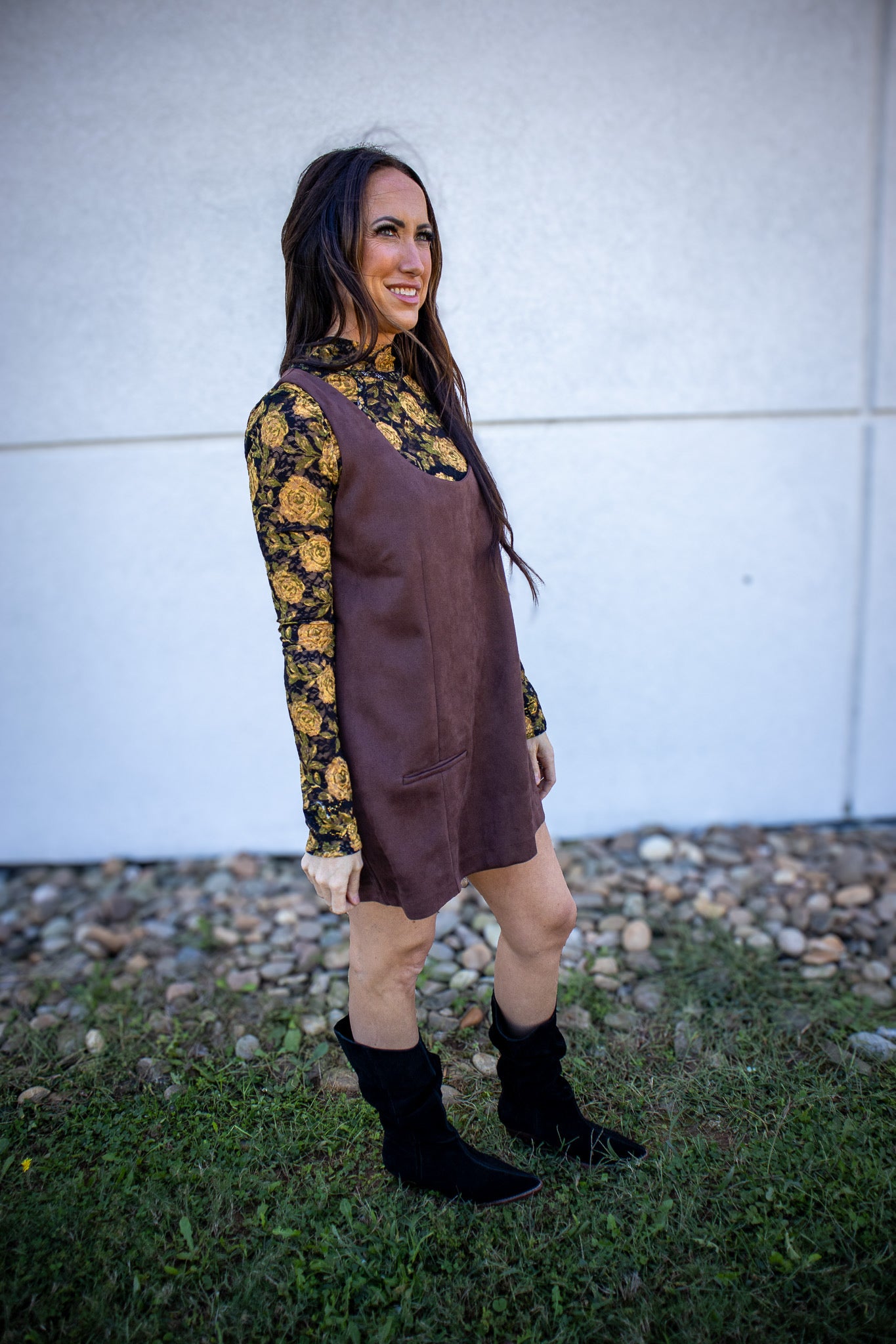 Free People - Lyric Long Sleeve - BLACK COMBO