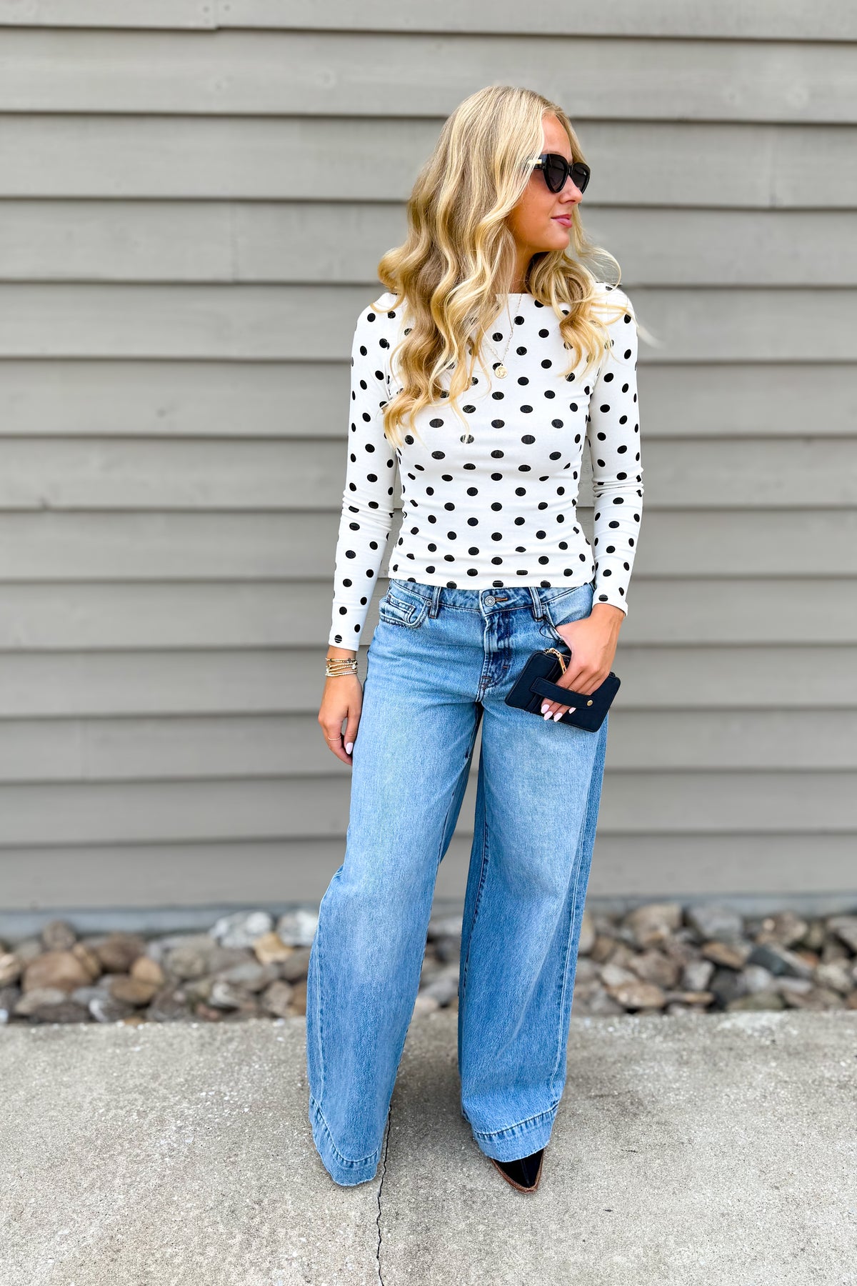Hidden - NORI - Classic Wide Leg Jean