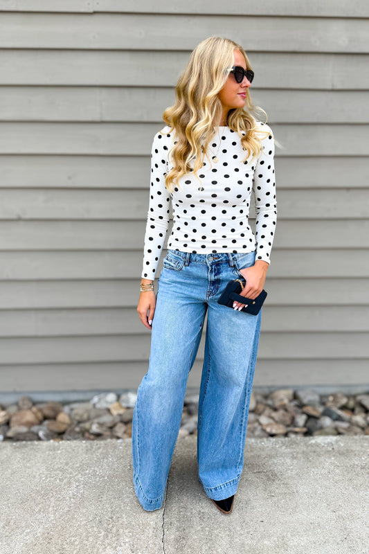Hidden - NORI - Classic Wide Leg Jean