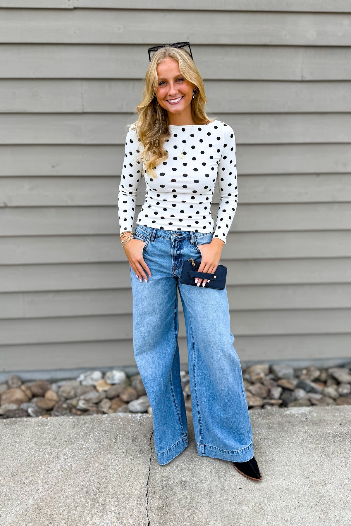 Hidden - NORI - Classic Wide Leg Jean