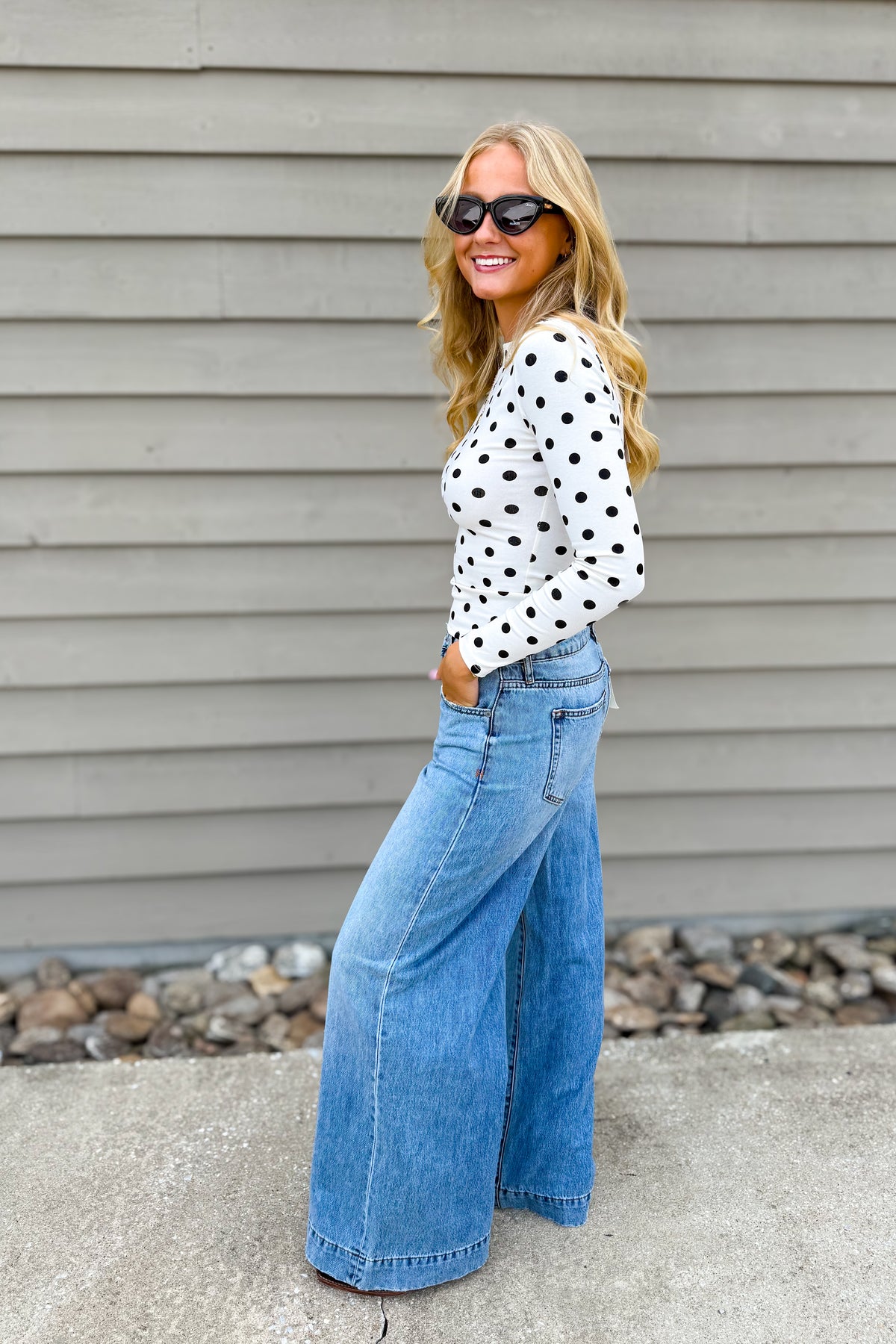 Hidden - NORI - Classic Wide Leg Jean