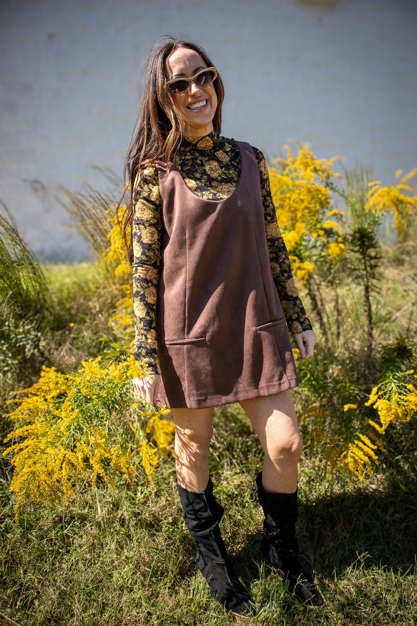 Free People - Lyric Long Sleeve - BLACK COMBO