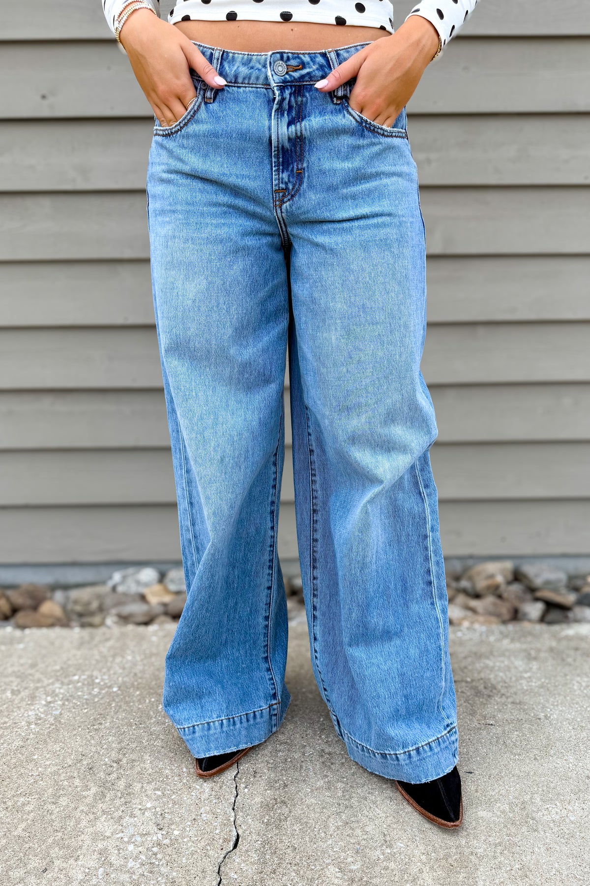 Hidden - NORI - Classic Wide Leg Jean