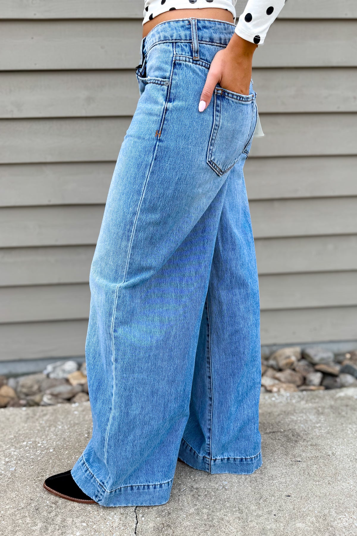 Hidden - NORI - Classic Wide Leg Jean