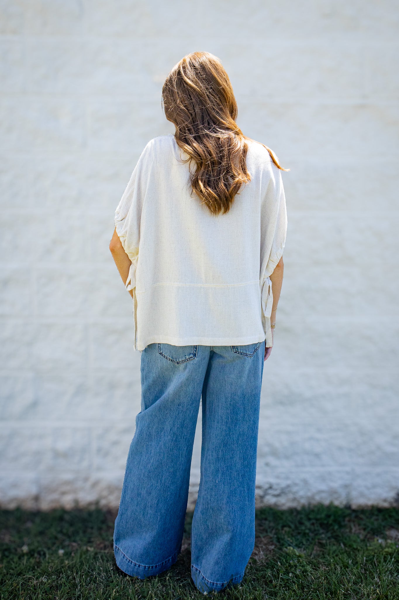 Sea Salt Relaxed Linen Blend Top