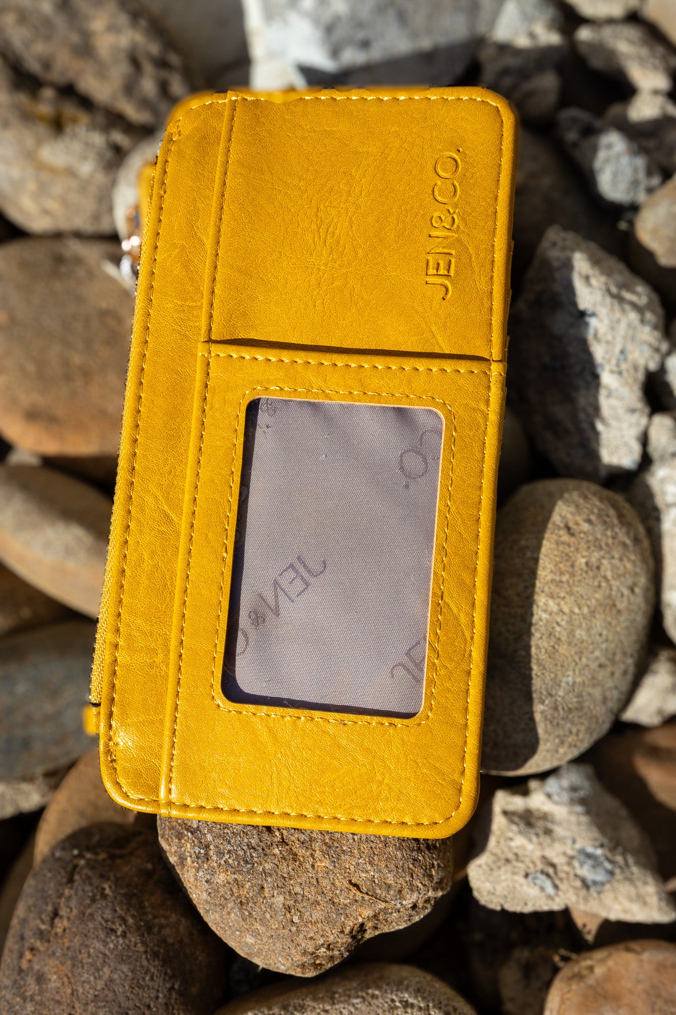 Saige Vegan Wallet - MUSTARD
