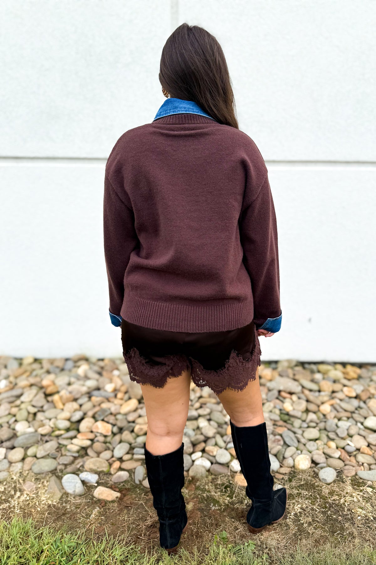 Blue Jean Baby Brown Knit Sweater