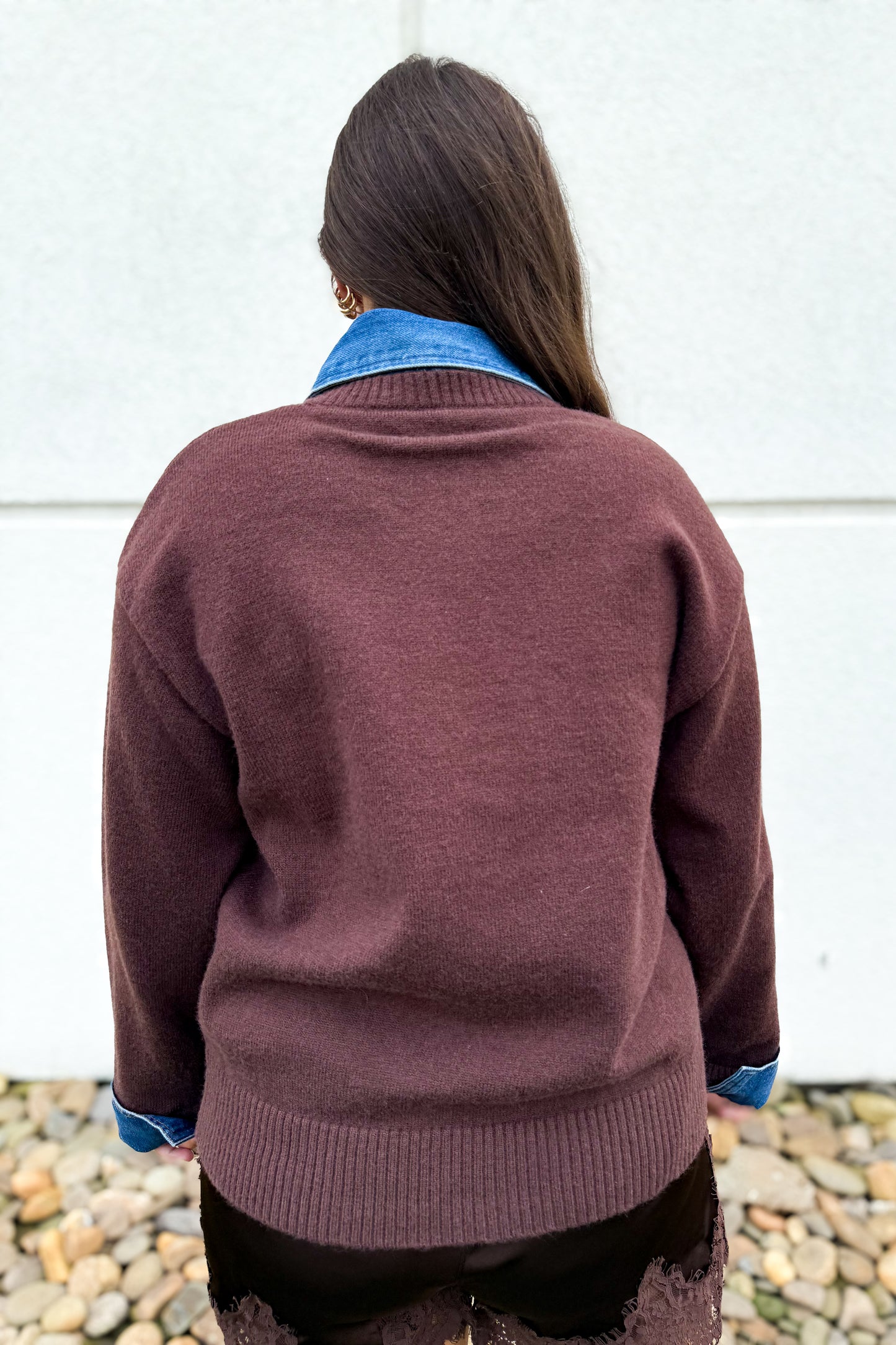 Blue Jean Baby Brown Knit Sweater