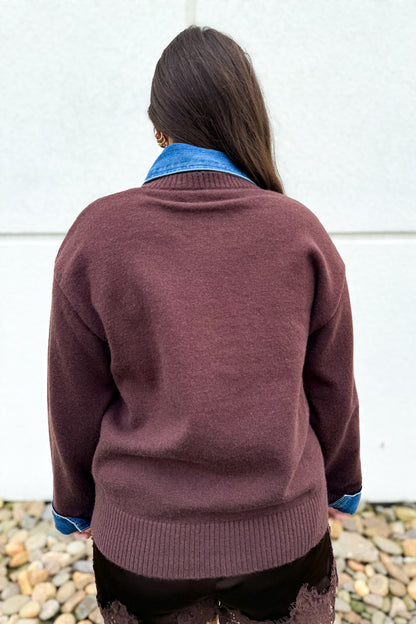 Blue Jean Baby Brown Knit Sweater