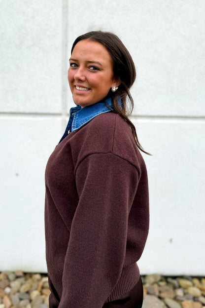 Blue Jean Baby Brown Knit Sweater