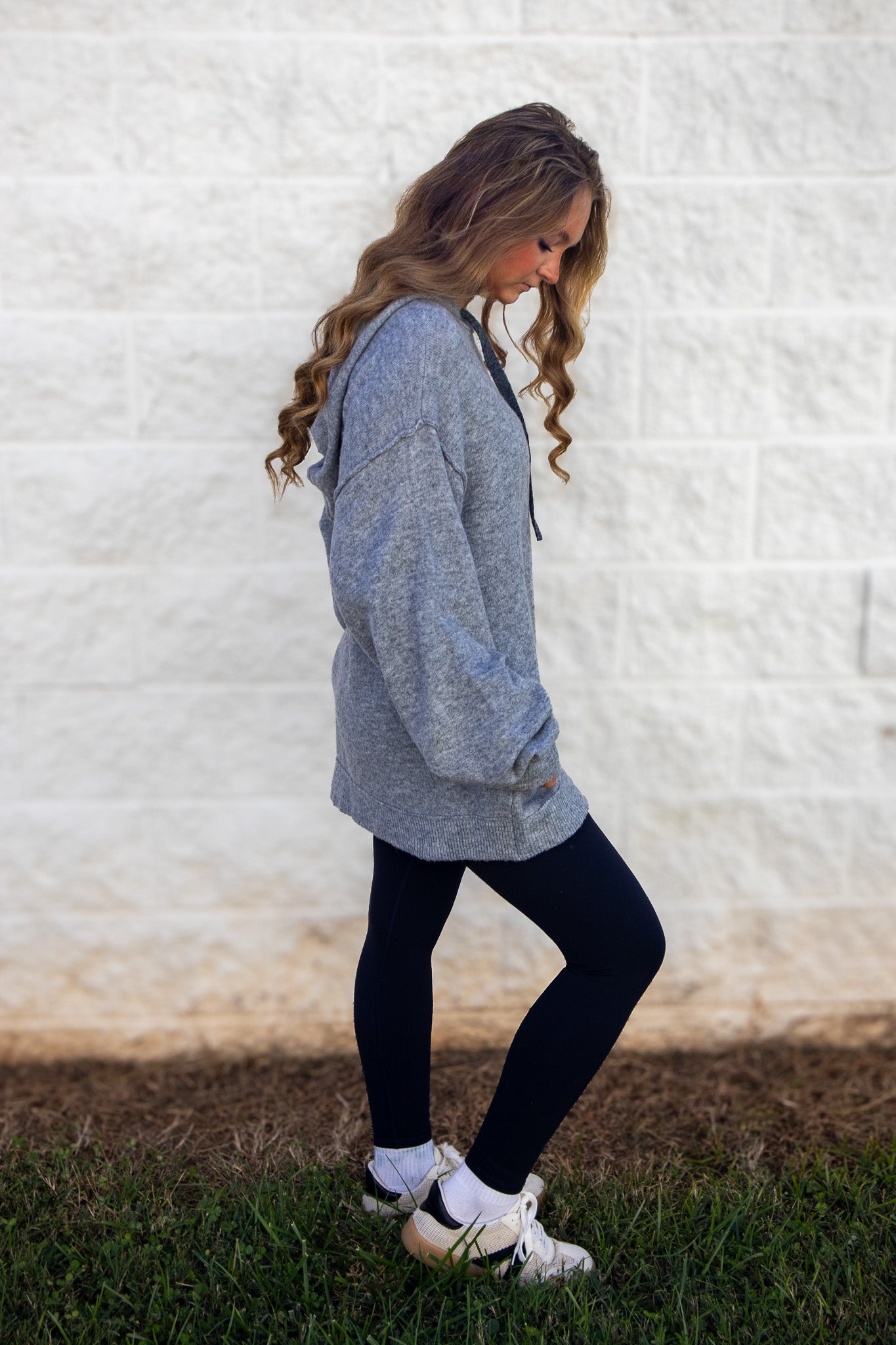 Lazy Day Grey Hoodie Sweater