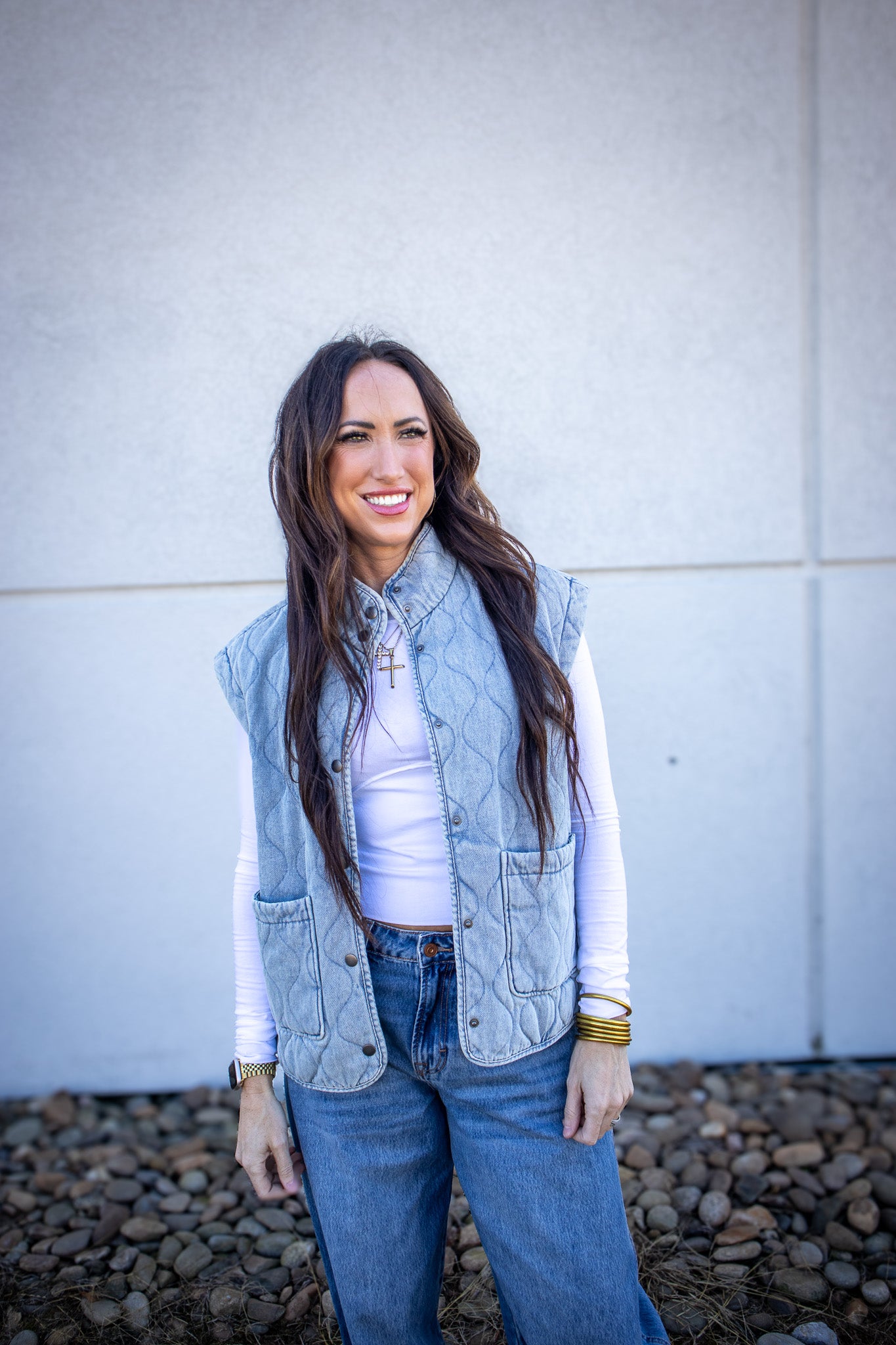 Darlin' Denim Quilted Vest