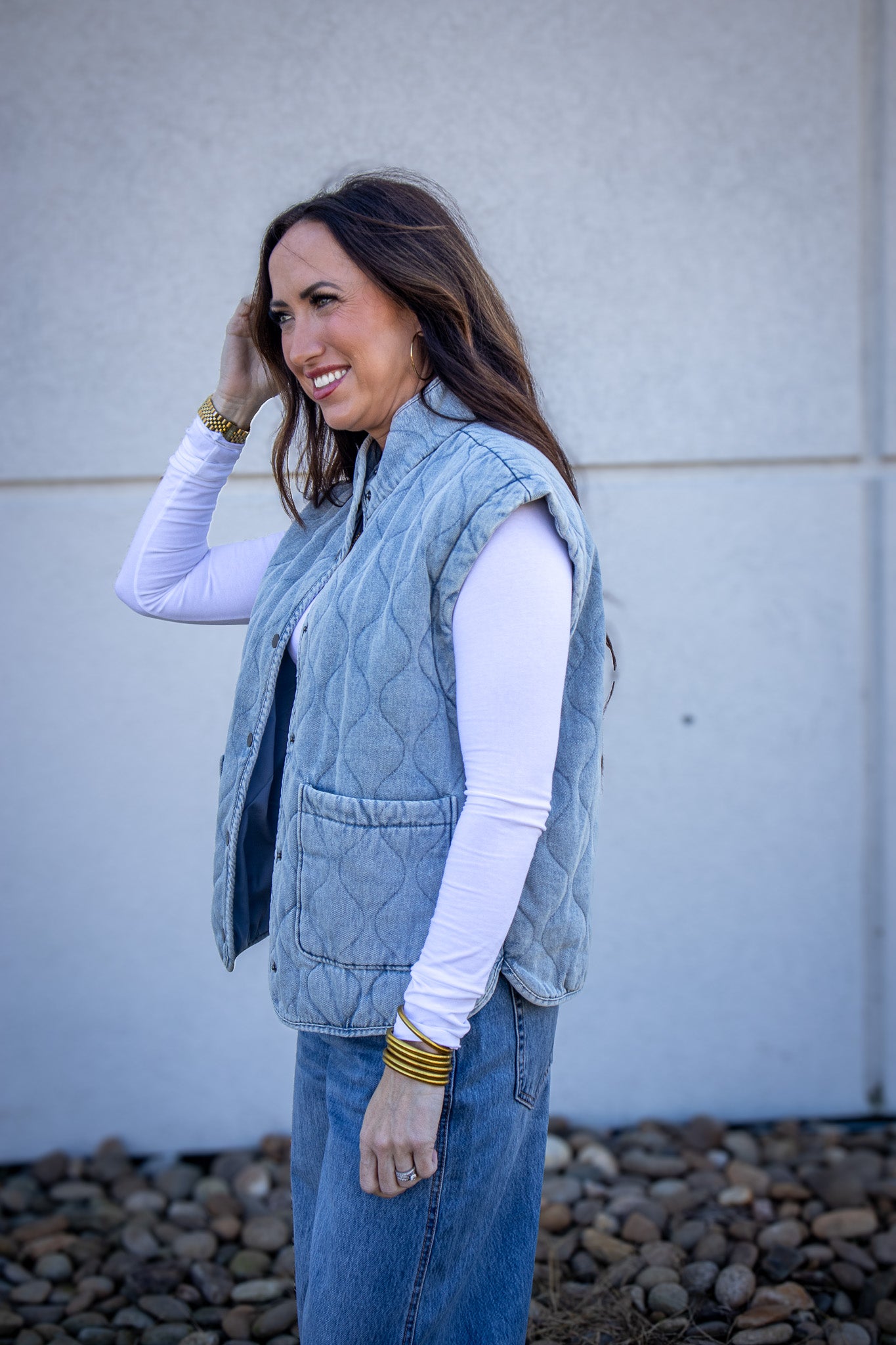 Darlin' Denim Quilted Vest