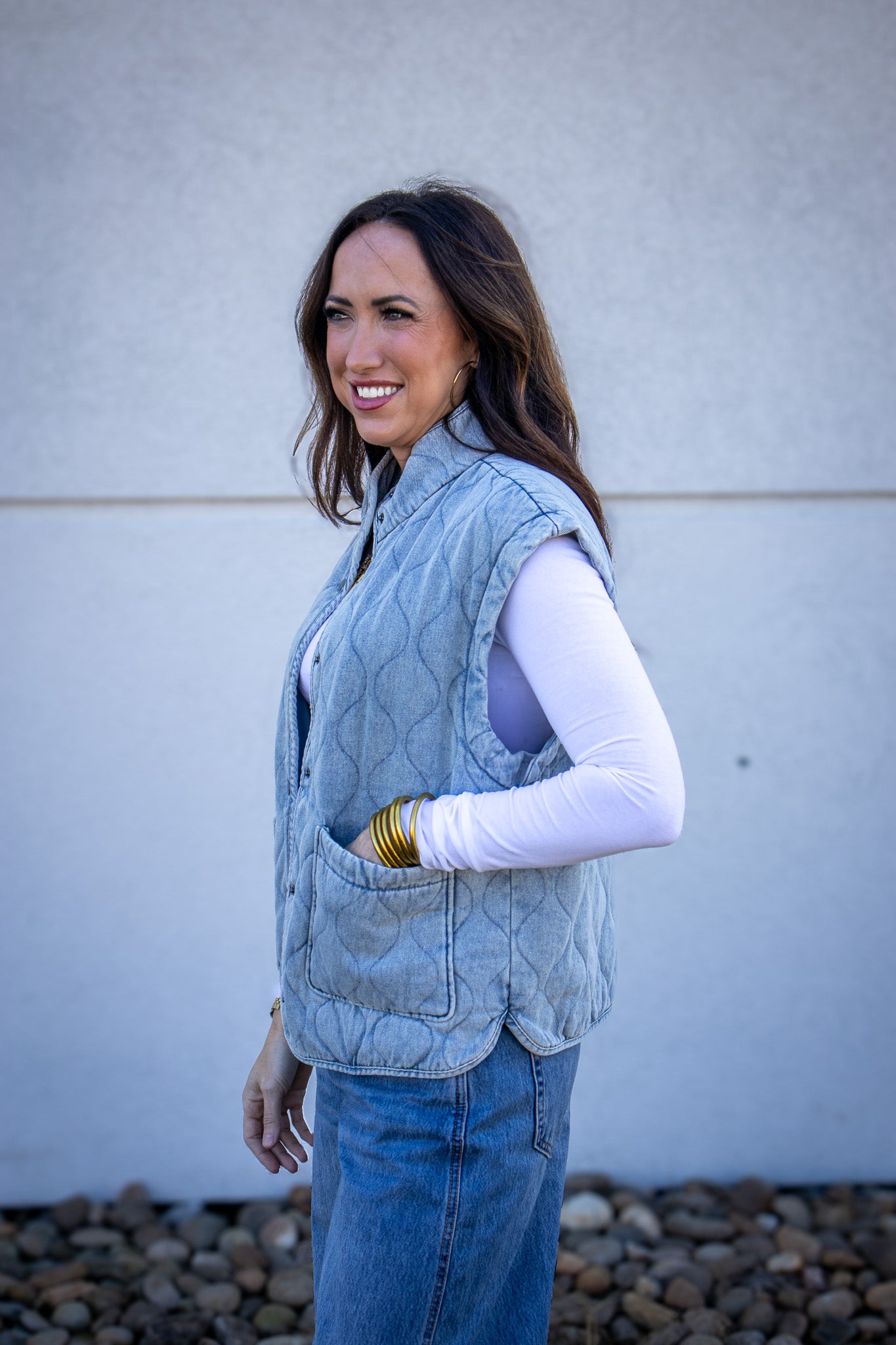 Darlin' Denim Quilted Vest