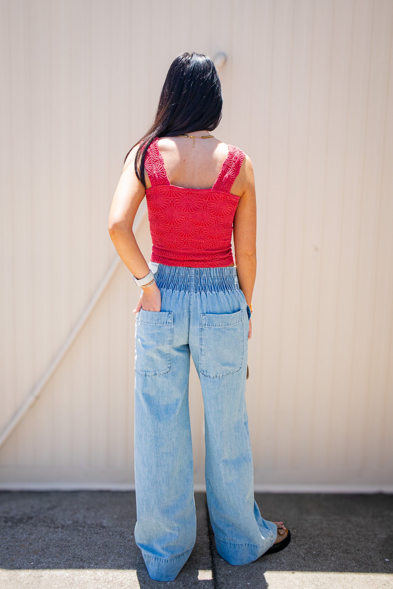 Free People - Breezy Denim Pull On Jeans - DUSK