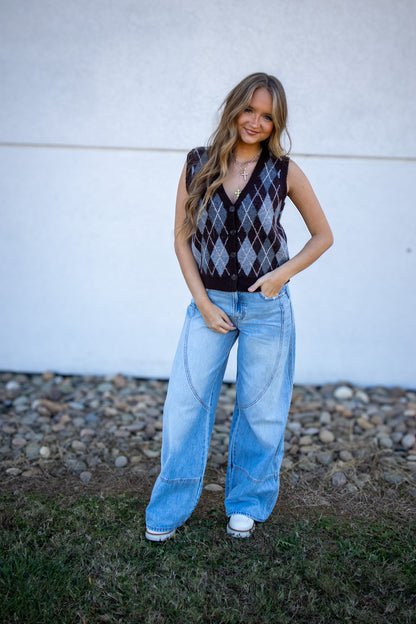 Autumn Argyle Sweater Vest
