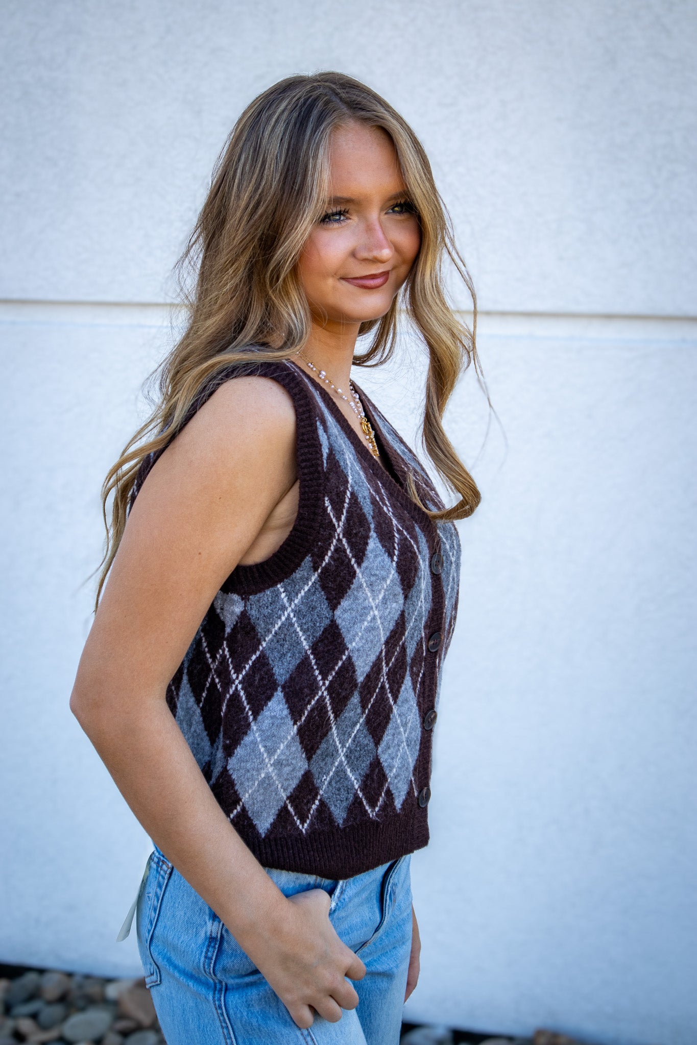 Autumn Argyle Sweater Vest