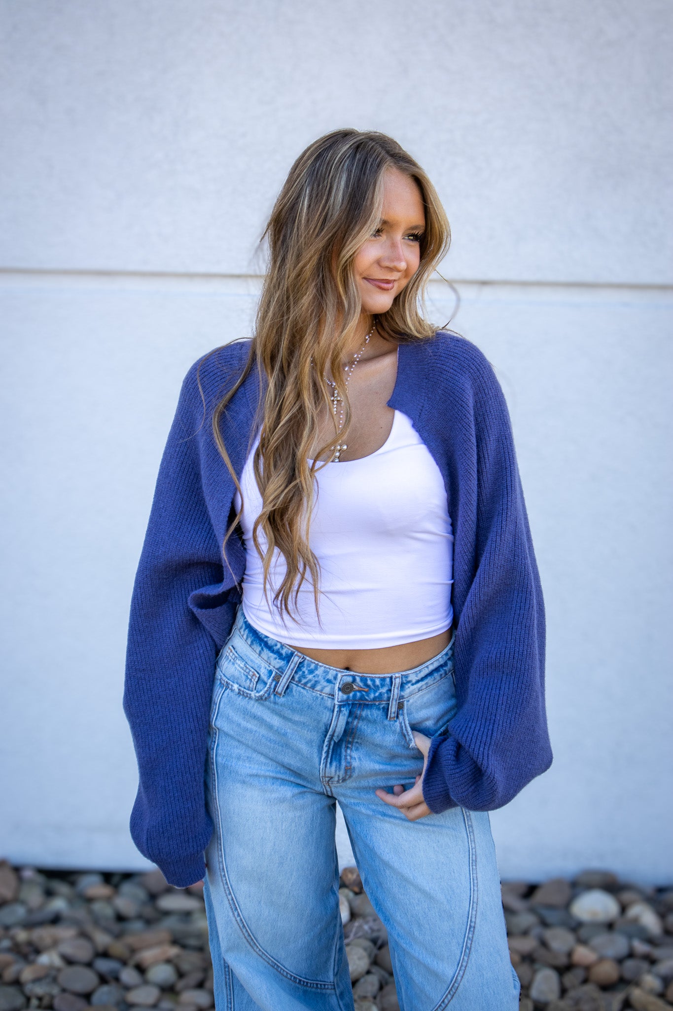 Blue Crush Sweater Shrug