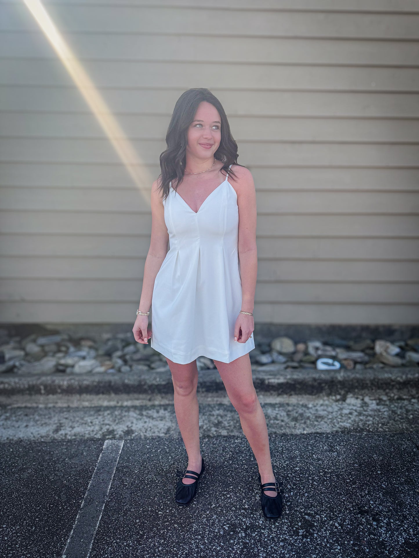 Sweet Grace White Mini Dress