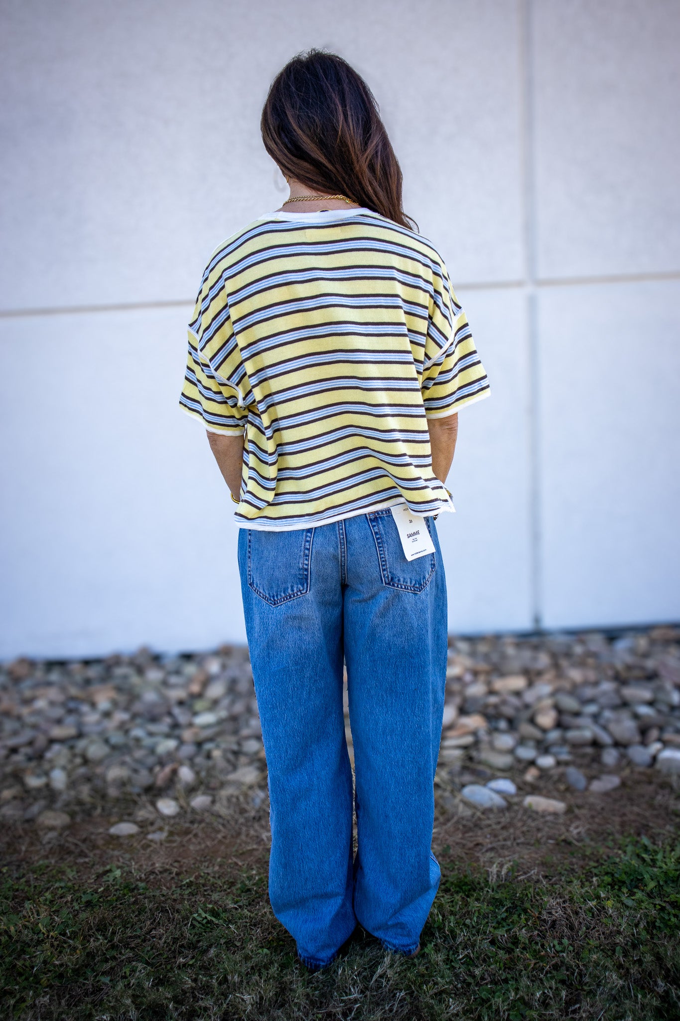 Free People - Clean Rugby Tee - YELLOW COMBO