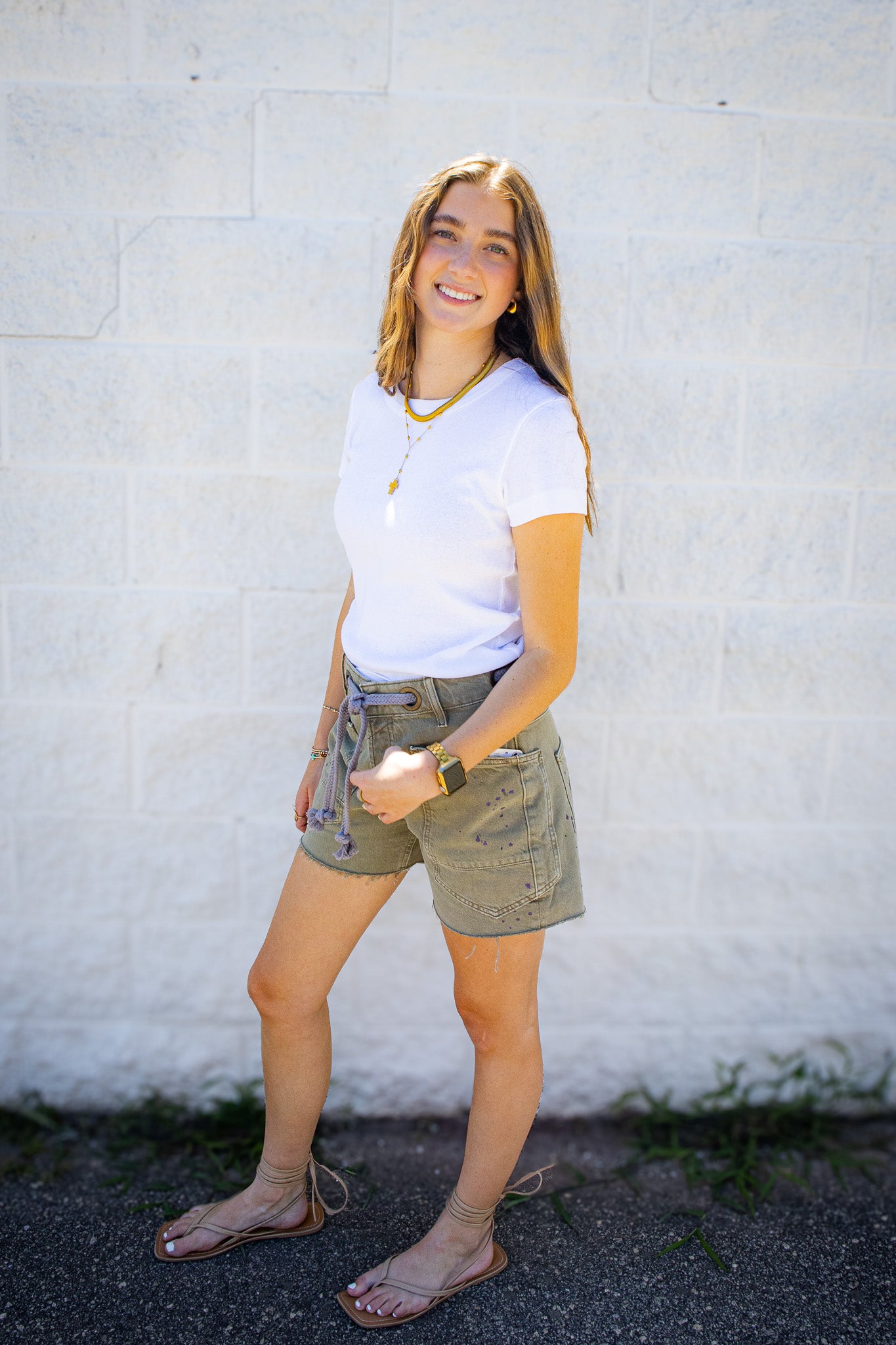 Free People - Atlas Cotton Crew Baby Tee - Clean Ivory