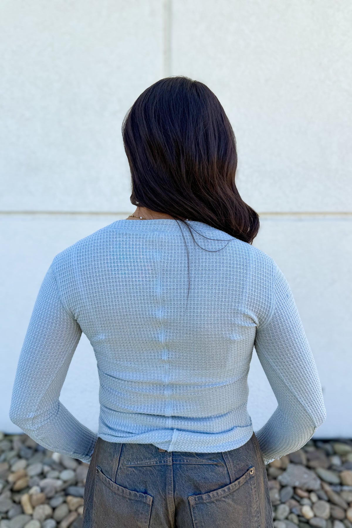 Free People - Going Places Cardi - PEARL BLUE