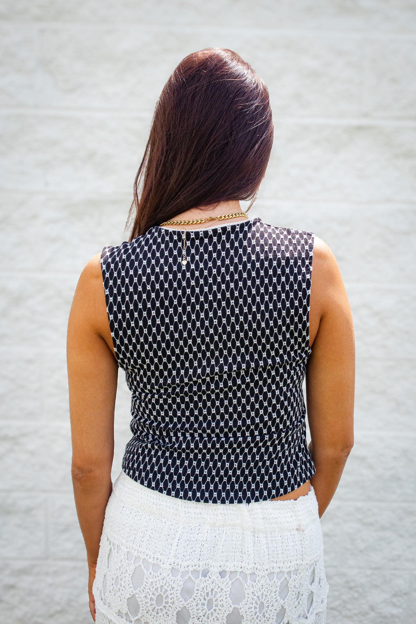 Free People - Good Graces Embroidered Cropped Lace Tank Top
