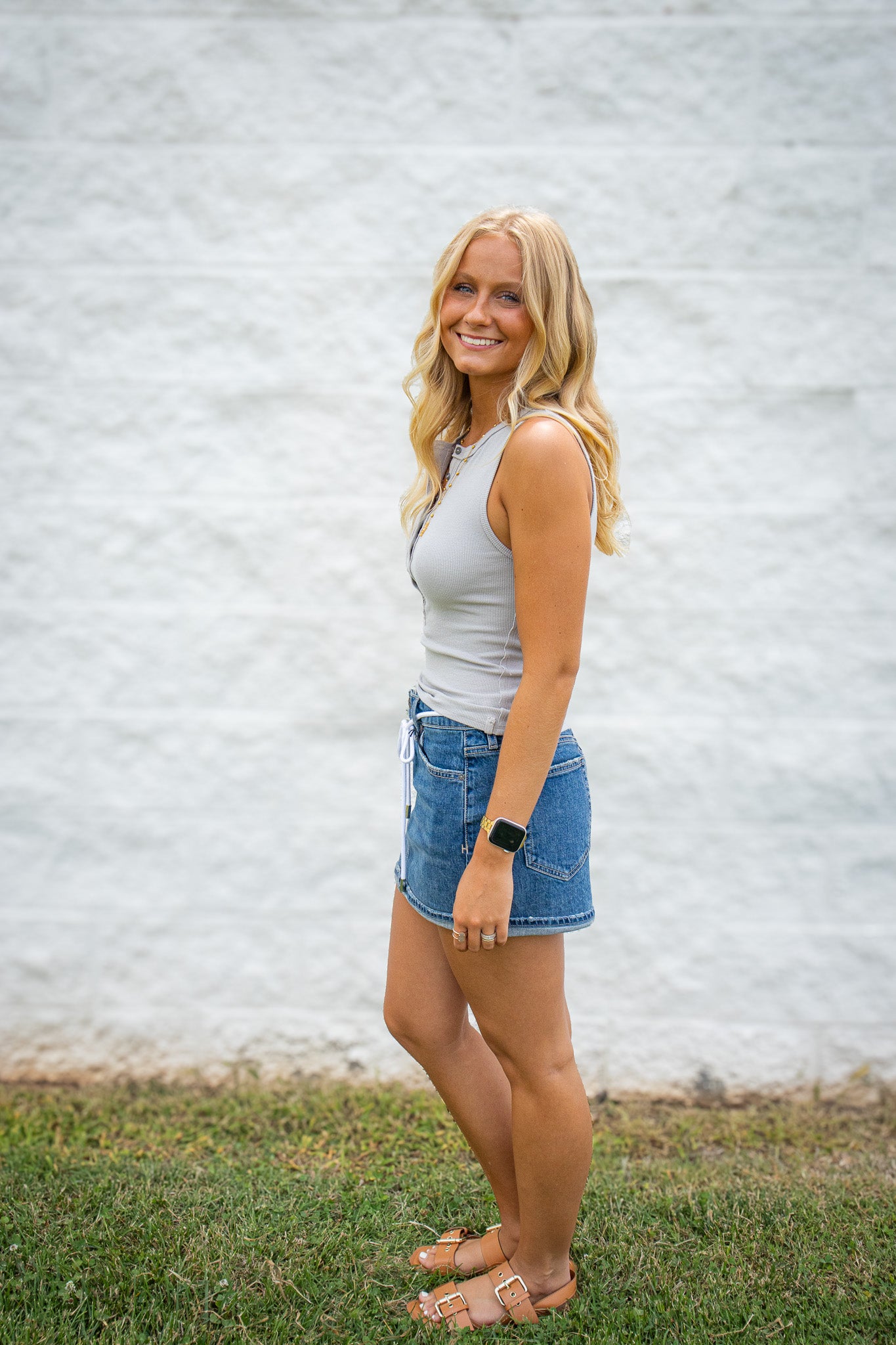 Free People - We The Free Jamie Henley Ribbed Tank - Quiet Grey