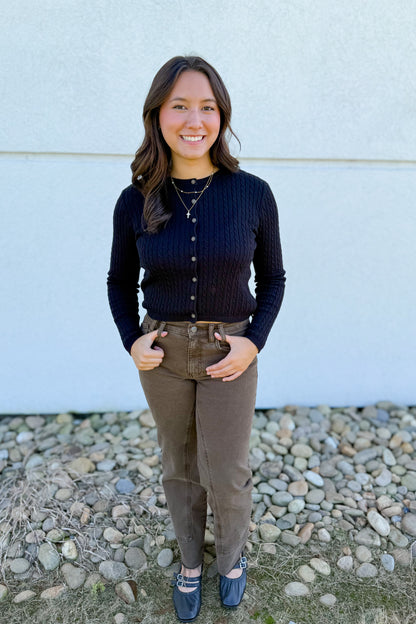 Free People - Risk Taker Mid-Rise Jeans - WORKWEAR BROWN