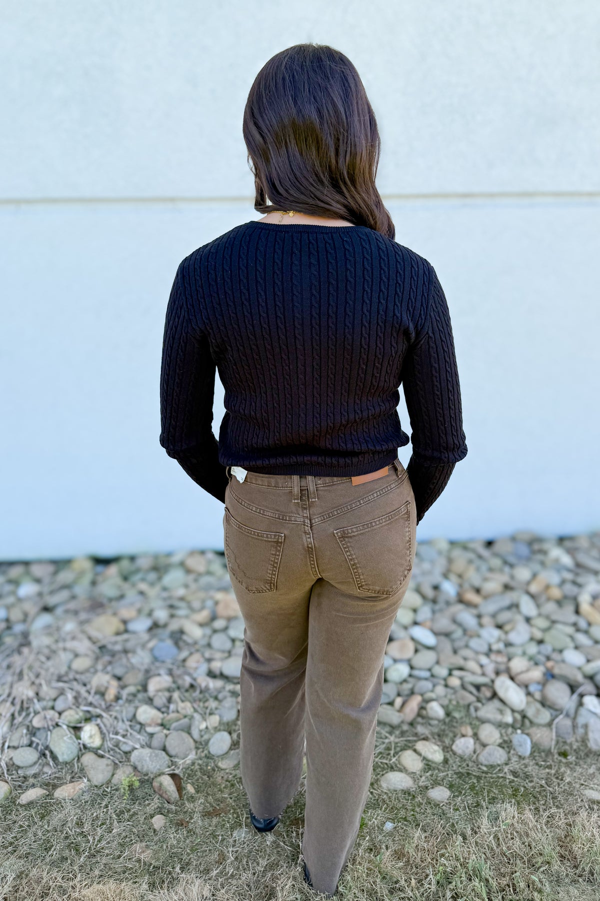 Free People - Risk Taker Mid-Rise Jeans - WORKWEAR BROWN