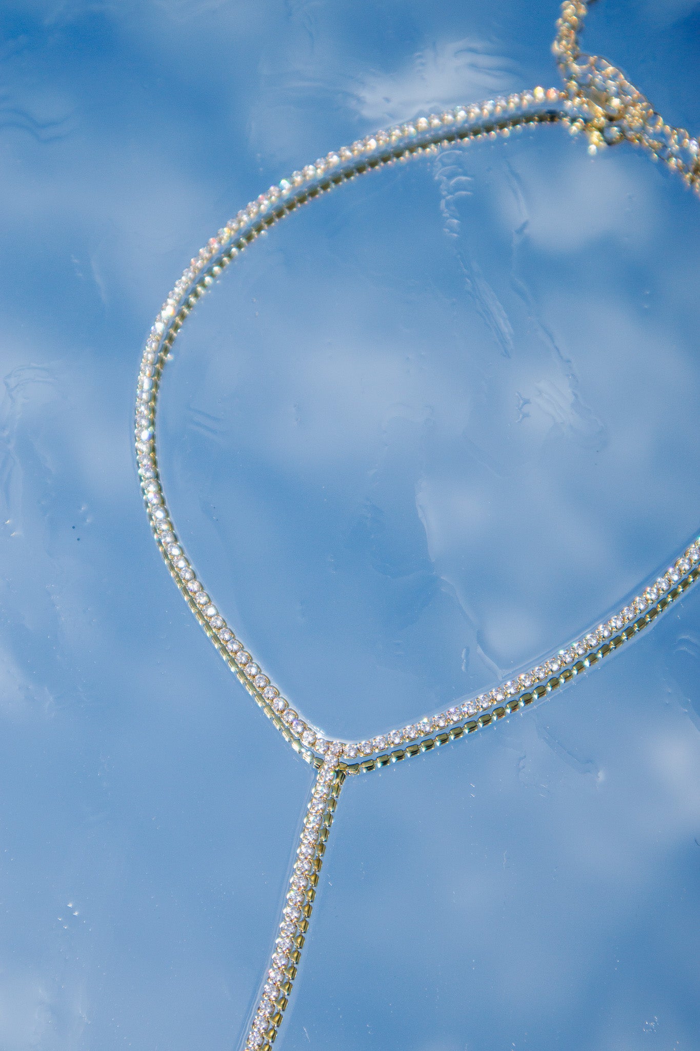 ADORN - Light the Path Lariat Tennis Necklace