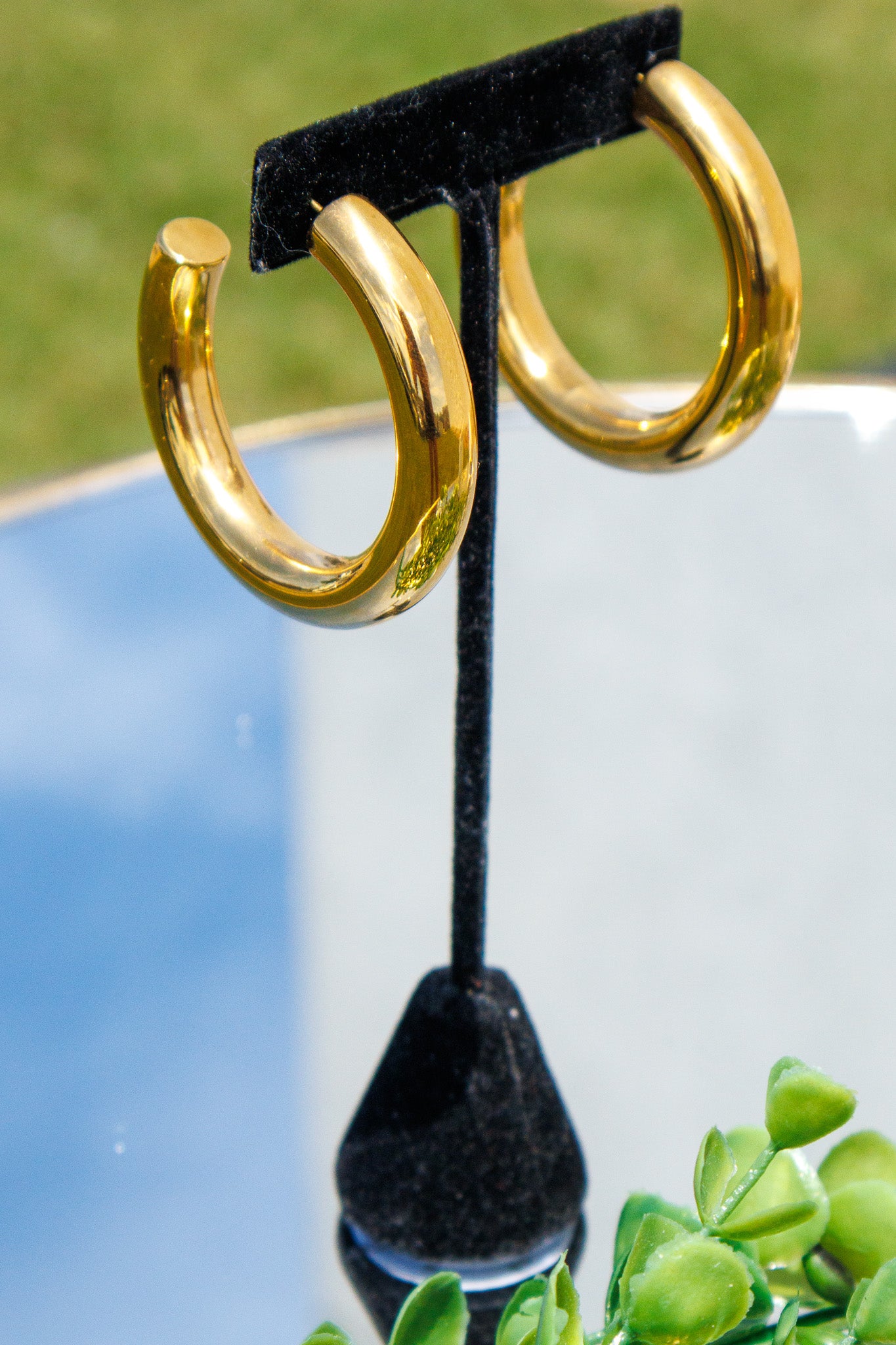 ADORN - Miriam Bold Chunky Gold Hoop Earrings