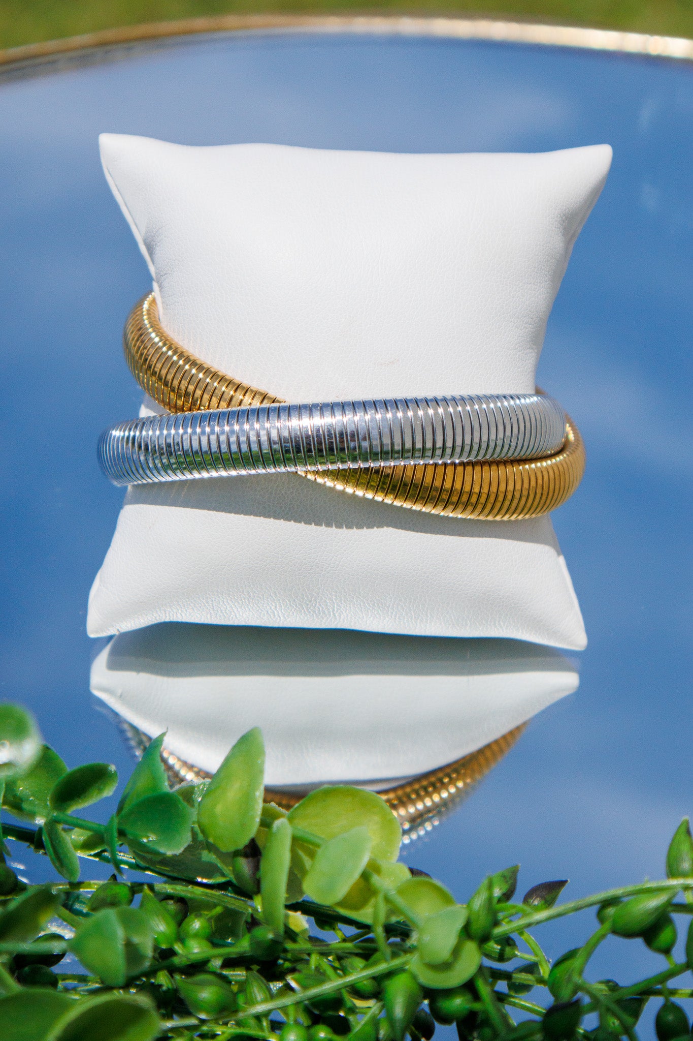 ADORE - Faithful Promise Two Toned Coil Bracelet