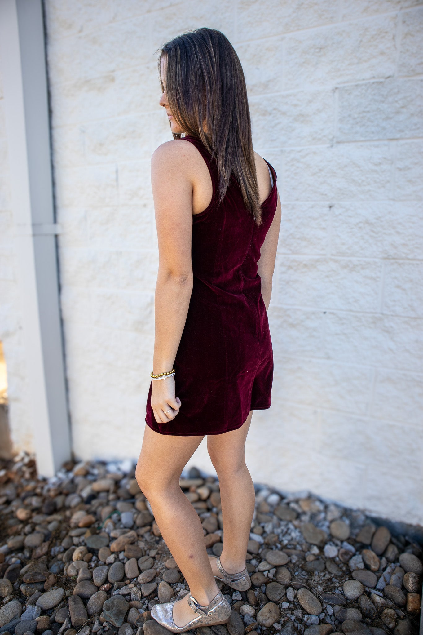 Velvet Merlot Mini Dress