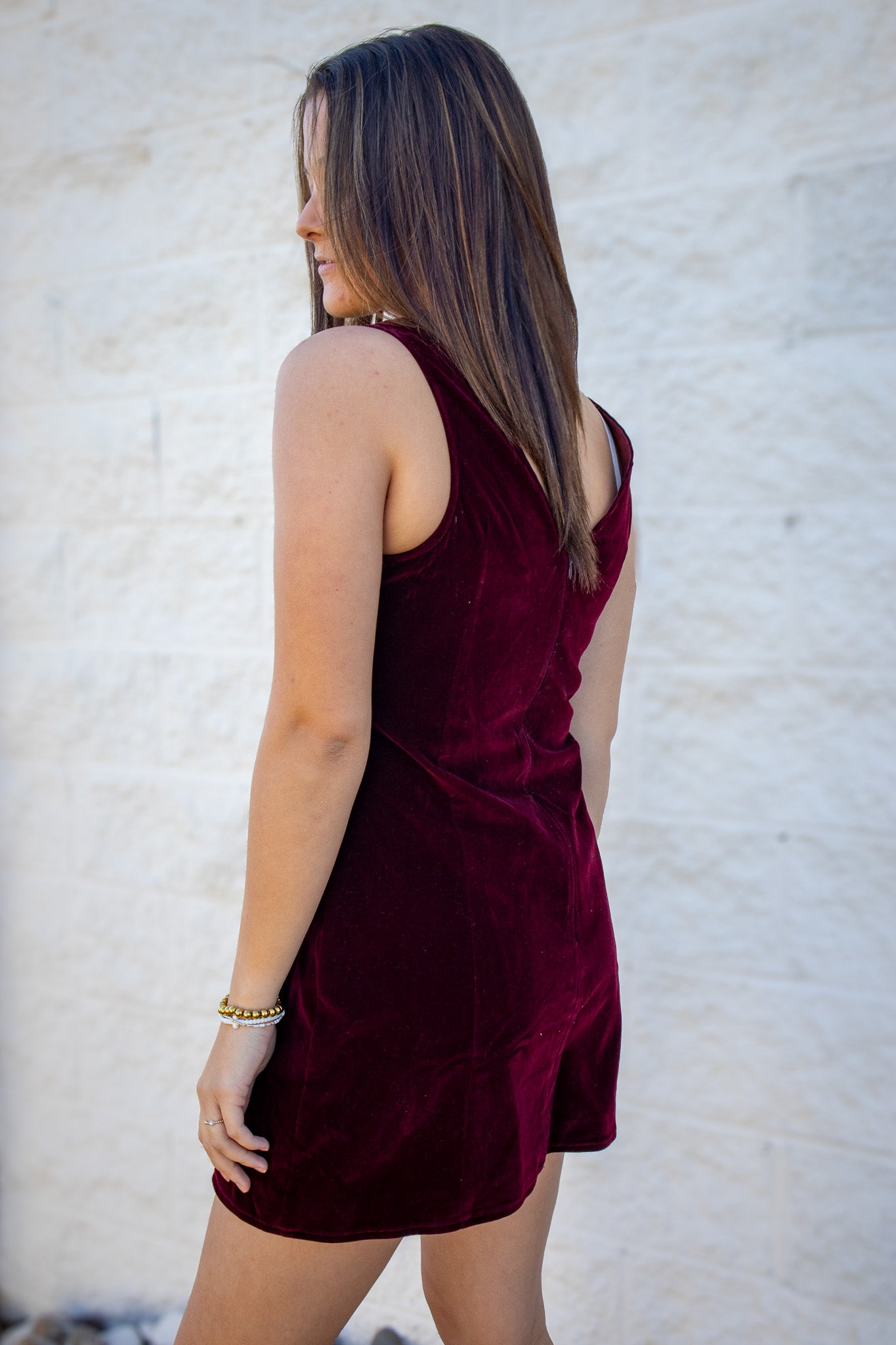 Velvet Merlot Mini Dress